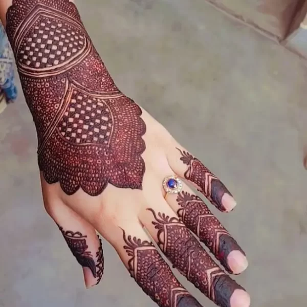 In thus image you can see a Pakistani mehndi design by one of the best pakistani mehndi designer in jhansi, Vijay Mehndi Art &Permanent Tattoo Art.